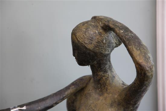 § David Wynne (1926). A bronze garden statue Sisters, H.3ft 8in.